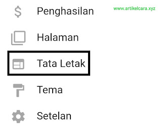 Tata letak blogspot